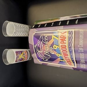 Breeders Cup Program and Cups 1997 Collectible. Hollywood Park.
